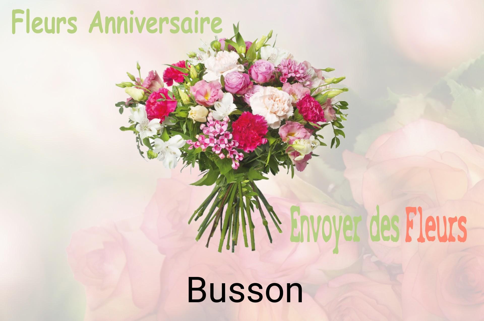 Bouquet de fleurs d’anniversaire livré à Busson