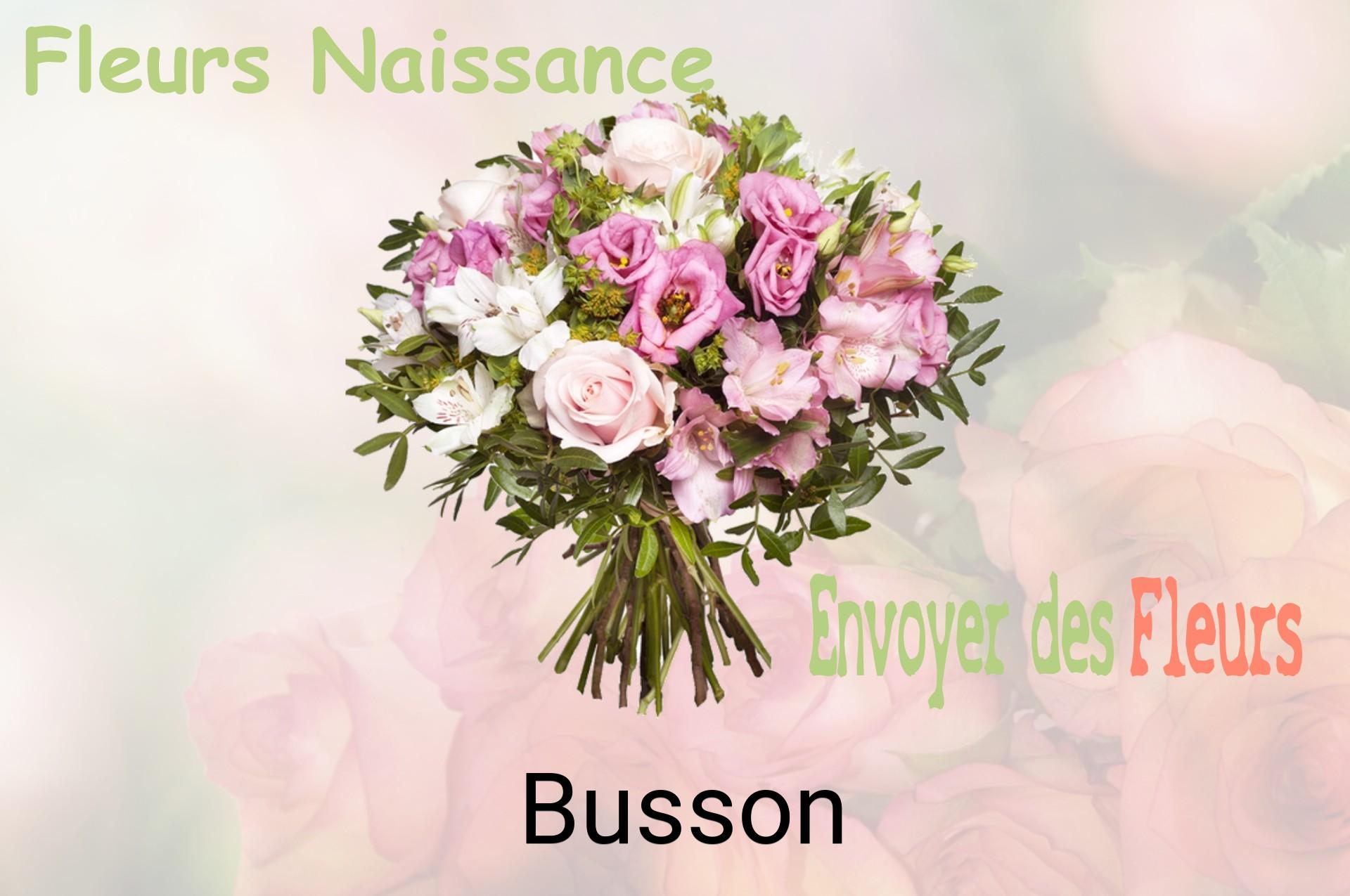 Bouquet de fleurs de naissance livré à Busson
